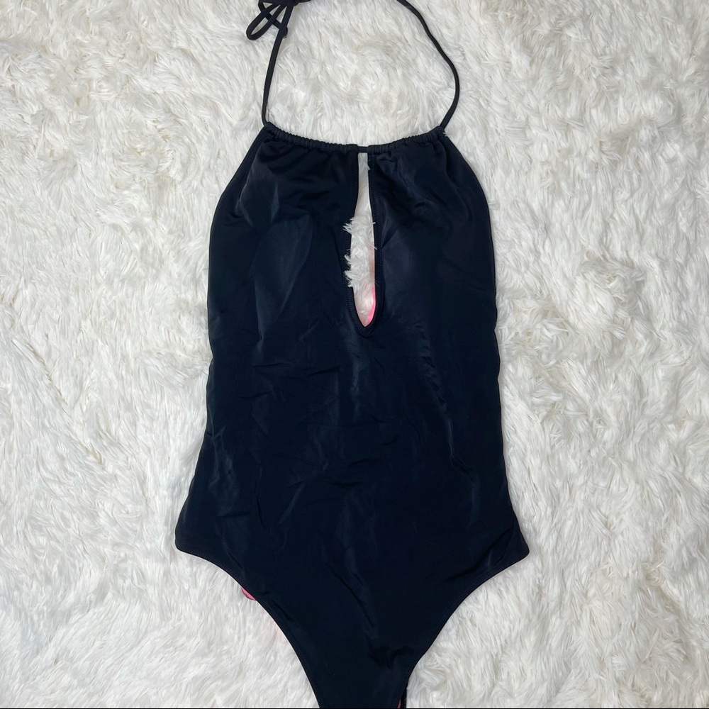 Halter Keyhole One Piece Swimsuit